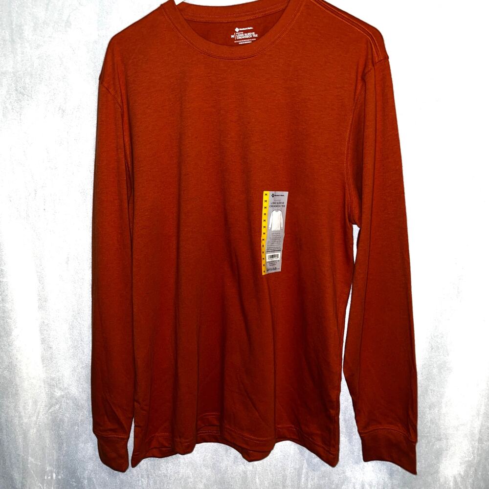 Member's Mark Orange Long Sleeve Men's Tee New